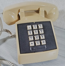 Comdial Vintage Beige Push-Button Desk Telephone 2500 Series — listing 3