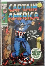 Captain America #125 (Marvel Comics, May 1970) - Bronze Age — listing 5