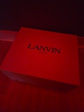 Lanvin Curb Sneakers in White/Pale Pink Leather and Suede with Multicolor Herringbone Laces, EU Size 41 — listing 6