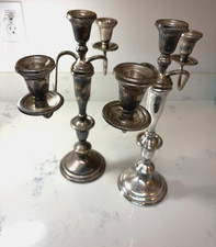 Vintage Weighted Sterling Silver 3-Light Convertible Candelabra — listing 5