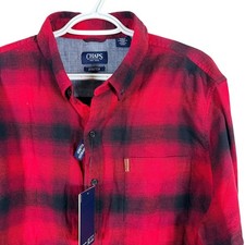 Chaps Full-Zip Plaid Flannel Shirt Jacket, Size XXL — listing 4
