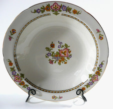 W.H. Grindley Chelsea Ivory Gravy Boat with Attached Underplate, Blue & Orange Floral — listing 6