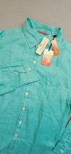 Tommy Bahama Men's White Linen Embroidered Camp Shirt — listing 3