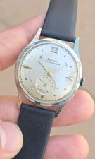 Vintage Doxa Gold-Plated Manual-Wind Men's Dress Watch with Fancy Teardrop Lugs — listing 3