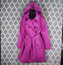 London Fog Double-Breasted Trench Coat, Olive/Taupe — listing 3