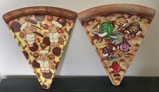Deborah Mallow Pizza Slice-Shaped Melamine Serving Trays, Set of 3