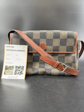 Vintage Fendi Pequin Stripe Coated Canvas Crossbody Flap Bag — listing 3