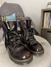 Dr. Martens 1460 Pascal 8-Eye Boots in Pink Distressed Leather, Women's US 9 / EU 41 / UK 7 — listing 3