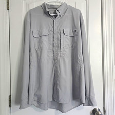 Huk Men's Long Sleeve Performance Fishing Shirt, Size L, Water Camo Print — listing 6