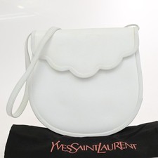 Yves Saint Laurent Vintage Pebbled Leather Flap Shoulder Bag with Heart Charm Yes - interior YSL logo tag present — listing 2