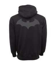 Batman Logo Pullover Hoodie, Two-Tone Gray, Size S (Youth 16) — listing 5