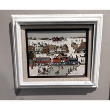 Original Signed Oil Painting on Duro Canvas Panel in Gilt Frame — listing 6