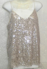 River Island Pink Sequin Cami Slip Dress, UK 6 / US 2 — listing 2