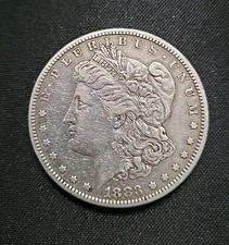 Lot of 4 Morgan Silver Dollars - 1889, 1896, 1884-O, 1900-O — listing 4
