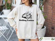 Funny Cat Graphic Lightweight Hoodie, Mauve Heather, "I Do What I Want", Cat-Ear Hood L/XL — listing 5