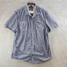 Buffalo David Bitton Men's Striped Button-Down Shirt Size M — listing 3