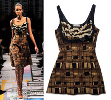 Prada Fall/Winter 2010 Ruffle-Front Printed Silk Dress — listing 3