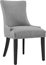 Contemporary Gray Chenille Upholstered Parsons Dining Chairs (Set) — listing 6