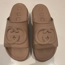 Gucci GG Monogram Slide Sandal with Embossed Guccissima Leather Strap — listing 5
