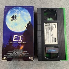 E.T. The Extra-Terrestrial VHS 1988 MCA Home Video Green Tape — listing 3