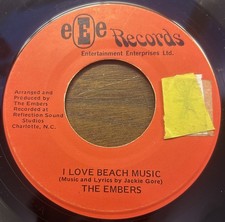 The Embers - I Love Beach Music / Why Did You Leave Me 45 RPM Single — listing 6