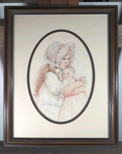 Jan Hagara Signed & Numbered Limited Edition Print - Child with Teddy Bear and Basket of Plums — listing 3