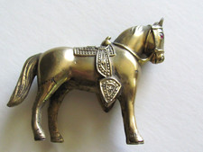 Vintage Occupied Japan Cast Metal Saddled Horse Figurine — listing 4
