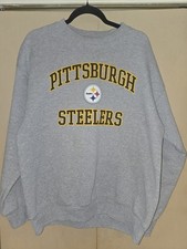 Pittsburgh Steelers NFL Team Apparel Embroidered Crewneck Sweatshirt, Size XL — listing 4