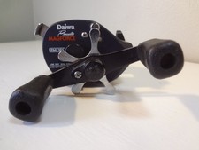 Vintage Copper-Finish Level-Wind Baitcasting Reel with White Handle Knobs — listing 2