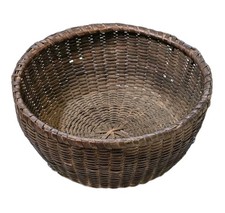 Vintage Woven Splint Wood Oval Basket with Fitted Plastic Protector Insert Yes - Longaberger stamp/signature — listing 5