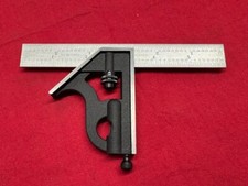Starrett No. 11 Patent Combination Square Set 6" with Center Head & Hardened Blade in Original Box — listing 2