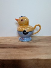 Vintage Figural Duck Ceramic Lusterware Sugar Shaker / Muffineer Yes - says Japan or Made in Japan — listing 4