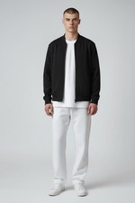 Banana Republic Men's Black Full-Zip Bomber Jacket, Size M