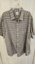 ROWM Men's Short-Sleeve Patterned Button-Up Shirt, Size Large — listing 5