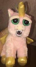 Feisty Pets Pink Unicorn Plush - Cute-to-Angry Face-Changing Toy — listing 3