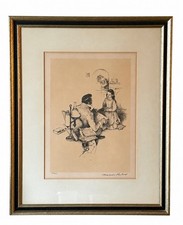 Norman Rockwell 'The Marriage License' Framed Print