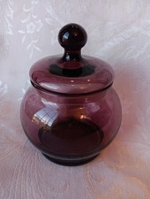 Vintage Cranberry Ruby Red Glass Covered Ginger Jar Urn with Hand-Painted Enamel Floral Decoration — listing 2