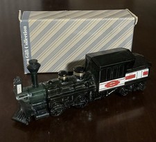 Avon 1876 Centennial Express Green Glass Locomotive Wild Country After Shave Decanter