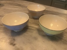 French Porcelain Café au Lait Bowl with Hand-Painted Gilt Floral Decoration, listing 2