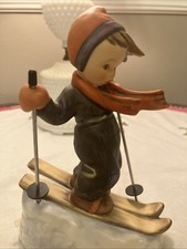 Hummel "Skier" Boy Figurine with Metal Poles (Hum 59) — listing 5