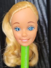 Vintage Blonde Doll in White Fur-Trimmed Winter Coat and Hood — listing 5