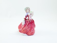 Royal Doulton 'Autumn Breezes' HN1934 Figurine of a Lady in Red Dress — listing 2