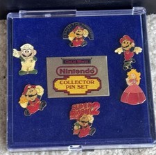 World Nintendo pins Vintage Nintendo Collector Pin Set - Child World Exclusive 9-Pin Enamel Set (Super Mario Bros 2, Zelda) — listing 3