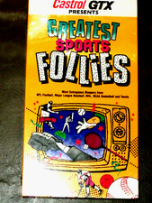 Vintage Sports Bloopers VHS Lot of 3 - Greatest Sports Follies & Great Sports Moments of the 80s — listing 2