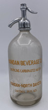 Antique Shasta Water Co. Glass Seltzer Bottle with Original Pewter Siphon Top — listing 3