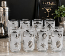 Libbey Silver Foliage Frosted Pilsner Glasses, Set of 5, listing 2
