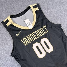 Nike Team Vanderbilt Commodores #00 Basketball Jersey, Black/Gold, Size L — listing 5