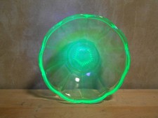 Depression Glass Clear Ribbed Handled Nappy Bowl with Star-Cut Base, 6 in — listing 2