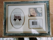 Intercraft Gold & Marbled Green Wood Picture Frame, 4x6 with Mat — listing 3