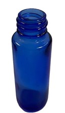 Vintage Cobalt Blue Glass Boston Round Apothecary/Medicine Bottle — listing 3